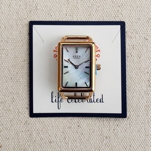 Keep Collective *Tank Time Piece* Rose Gold Watch